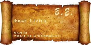 Bucur Elvira névjegykártya
